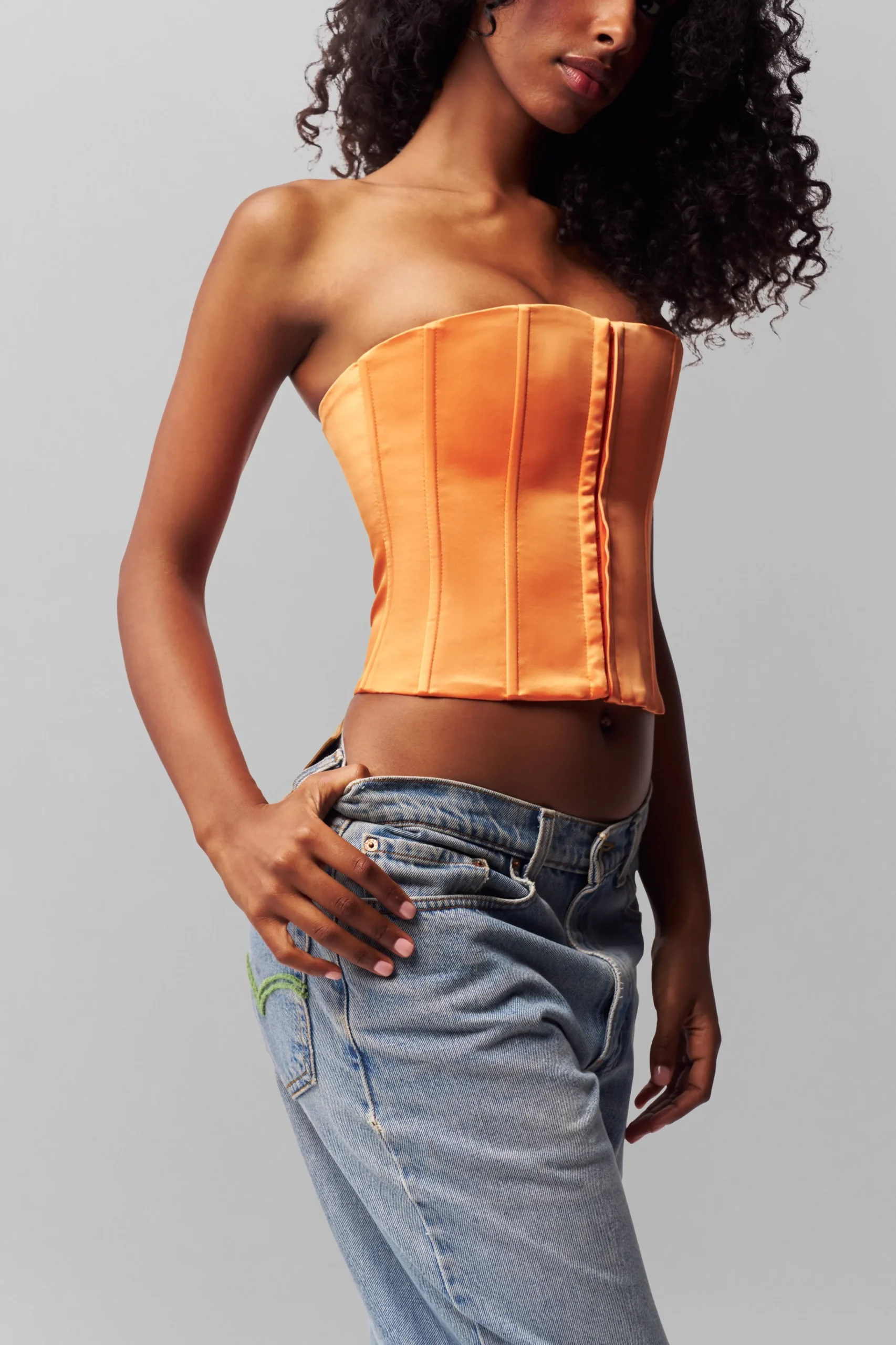 GUIZIO Satin Corset- Corsets|Corsets