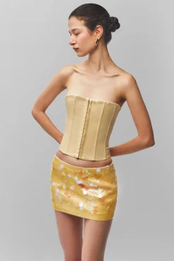 GUIZIO Satin Corset- Corsets|Corsets