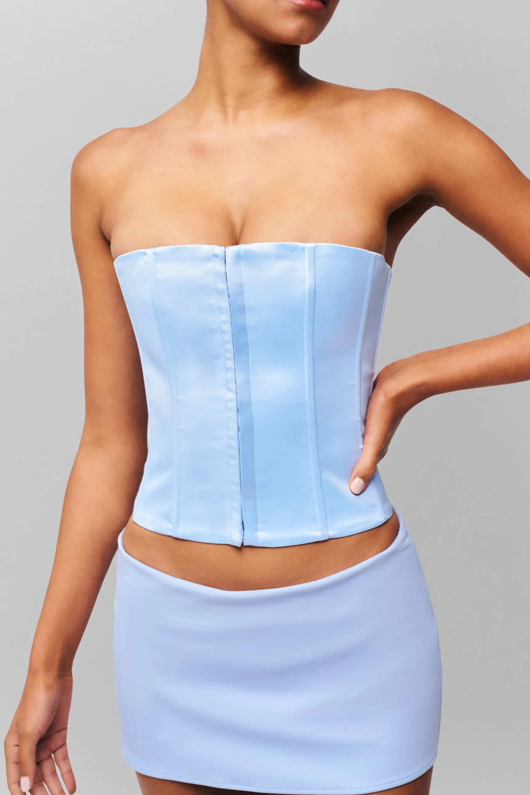 GUIZIO Satin Corset- Corsets|Corsets