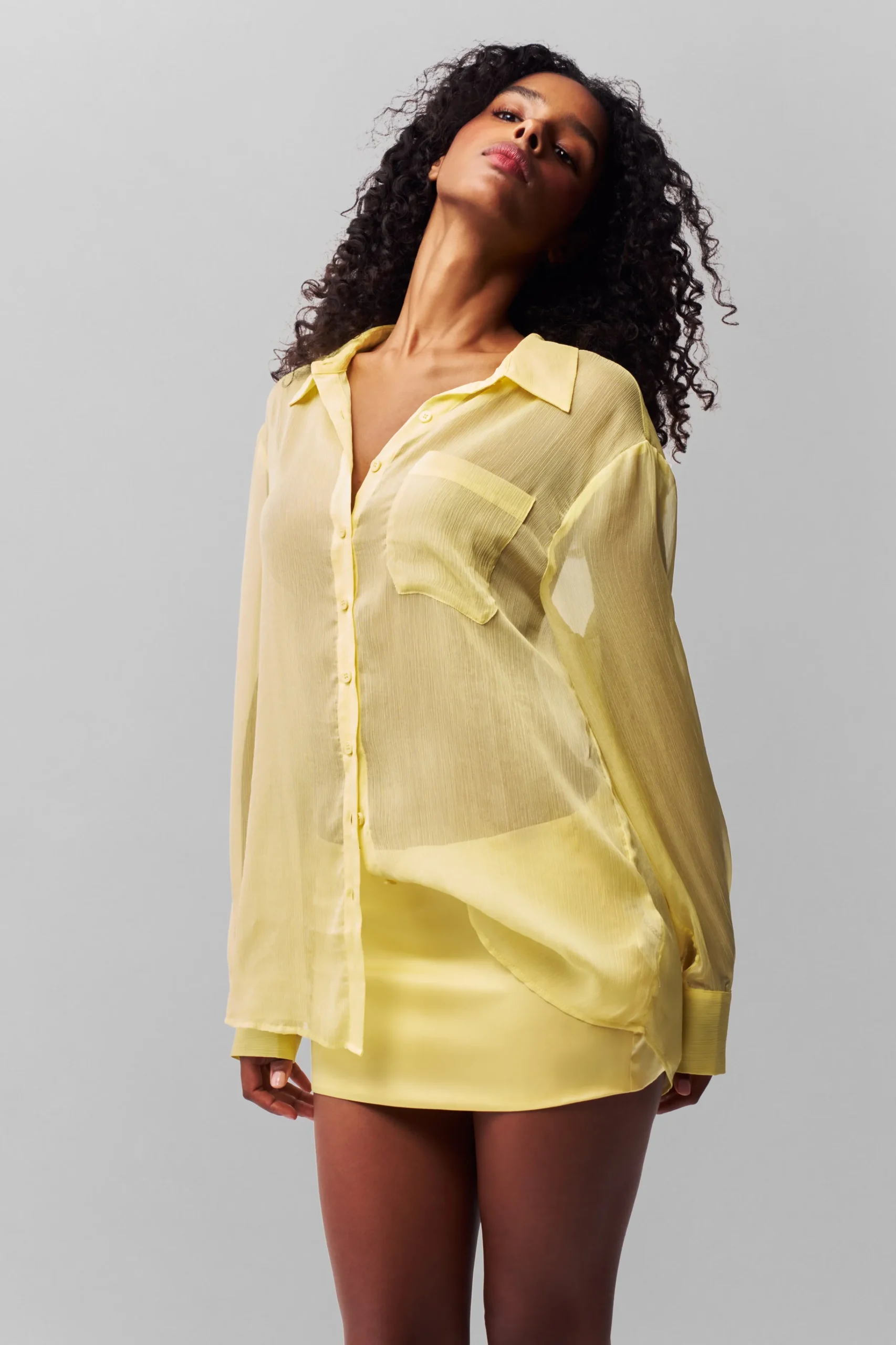 GUIZIO Satin Mini Skirt- Mini Skirts|Skirts