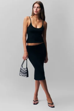 GUIZIO Selene Midi Skirt- Midi Skirts|Skirts