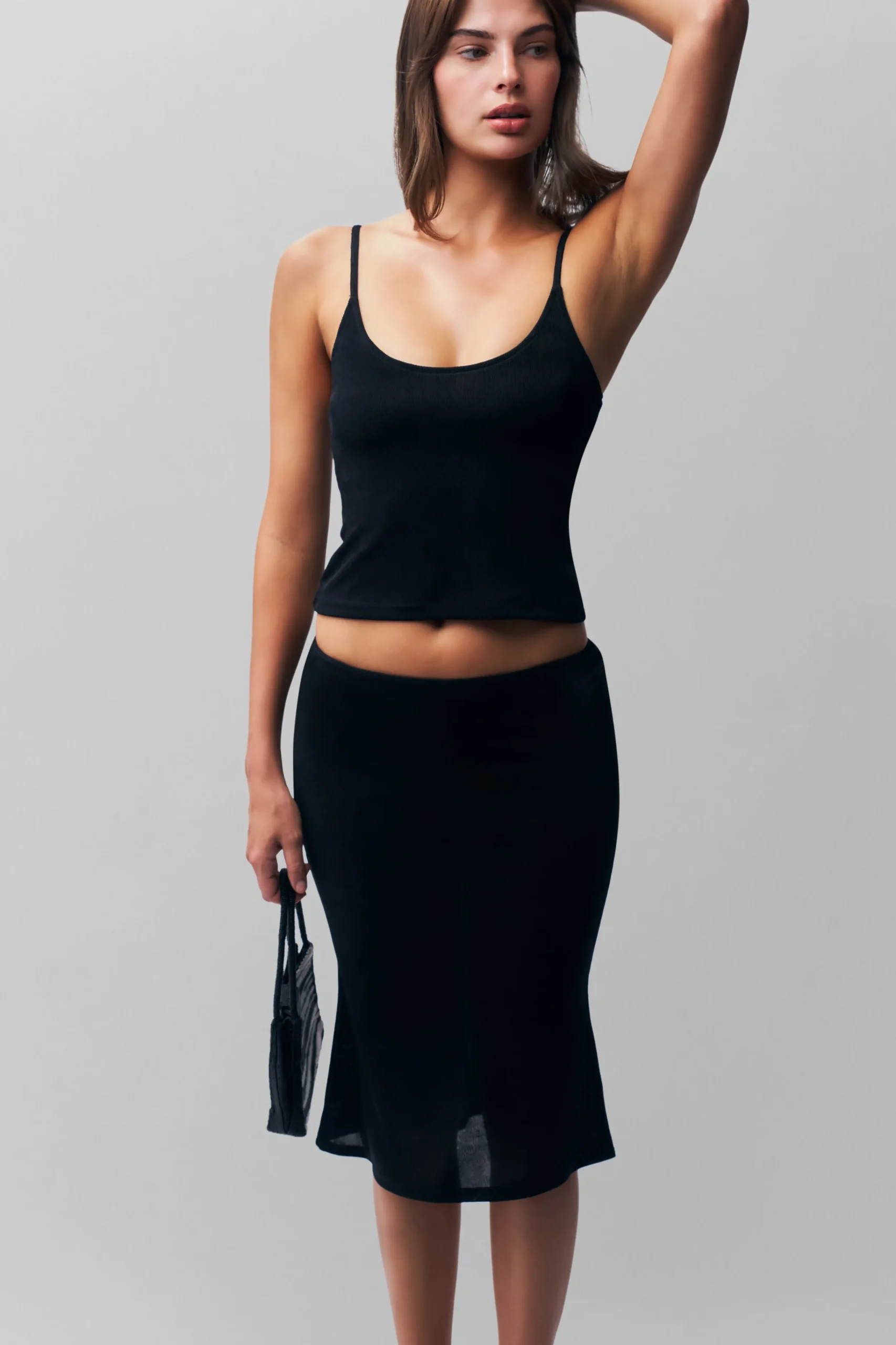 GUIZIO Selene Midi Skirt- Midi Skirts|Skirts