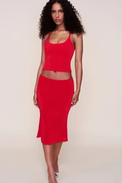 GUIZIO Selene Midi Skirt- Midi Skirts|Skirts