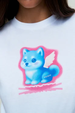 GUIZIO Shiba Graphic Tee- Tees|Tops
