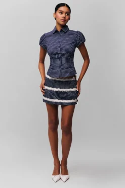GUIZIO Simone Mini Skirt- Mini Skirts|Skirts