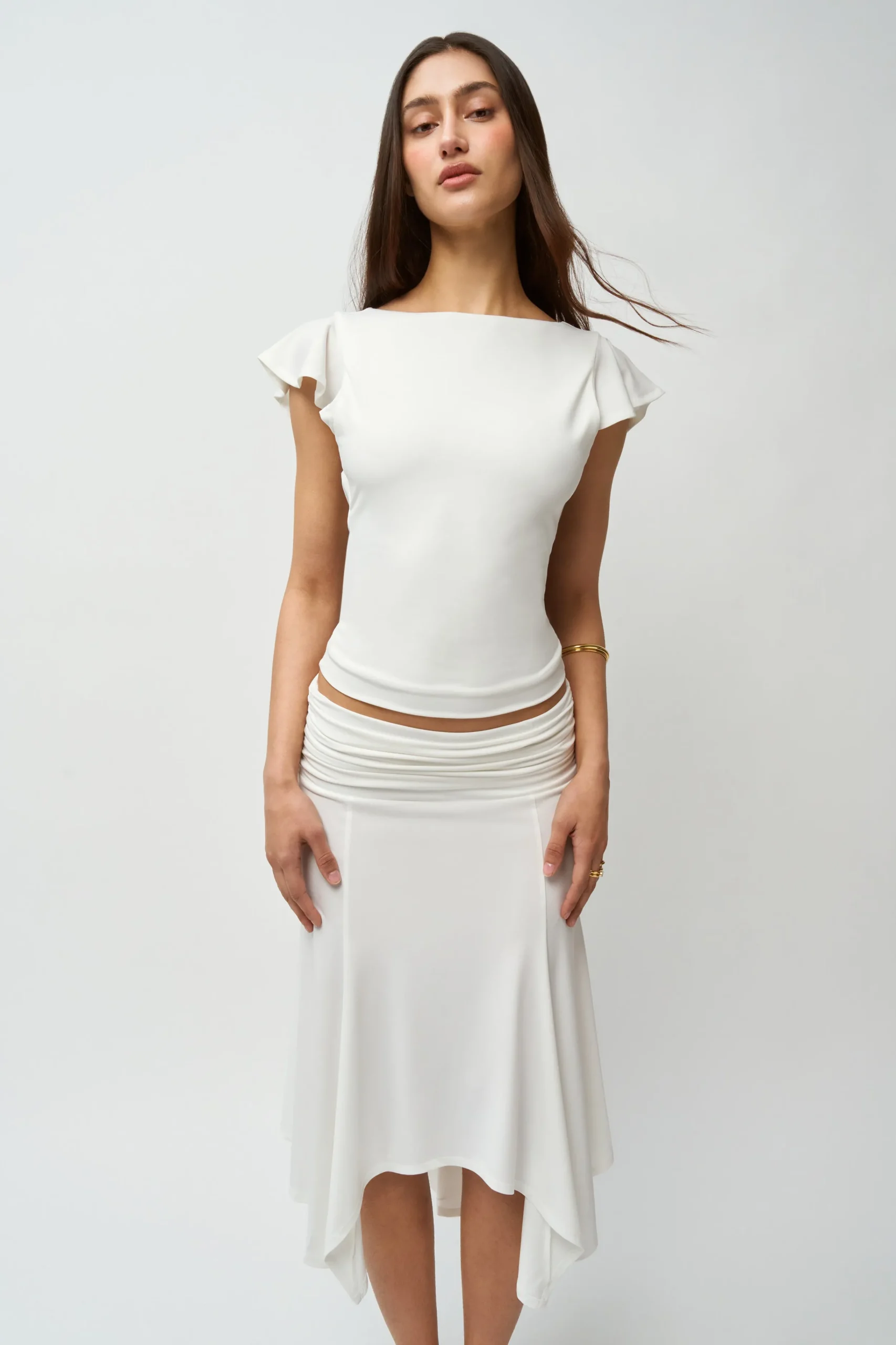 GUIZIO Soffiano Skirt- Midi Skirts|Skirts