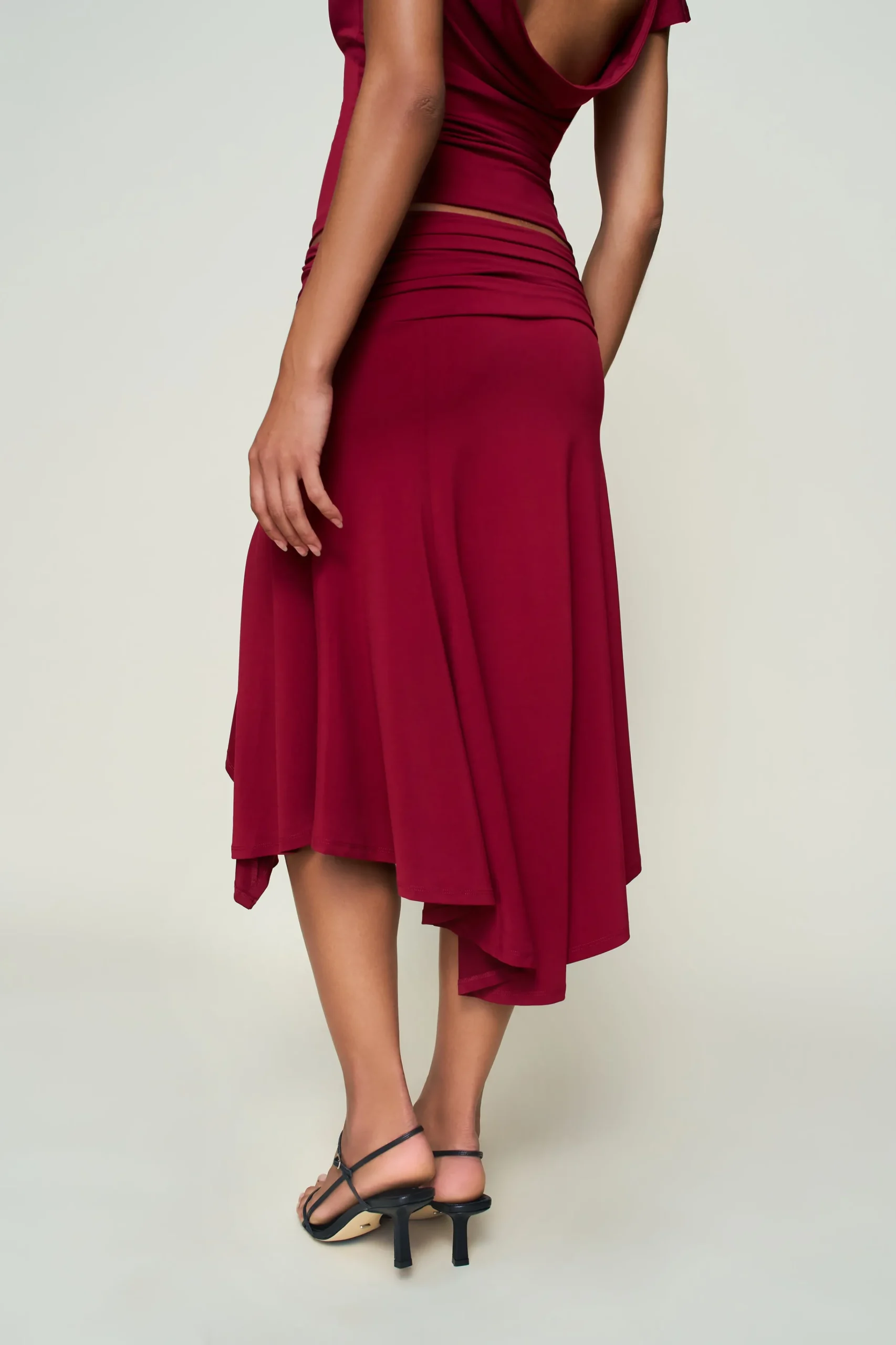 GUIZIO Soffiano Skirt- Midi Skirts|Skirts