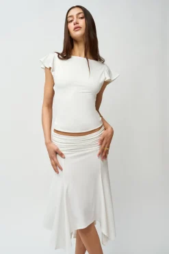 GUIZIO Soffiano Top- Short Sleeve Tops|Tops