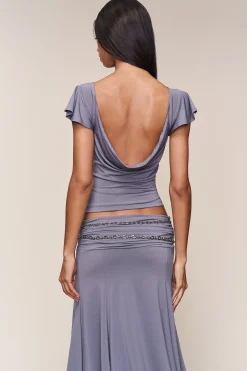 GUIZIO Soffiano Top- Short Sleeve Tops|Tops