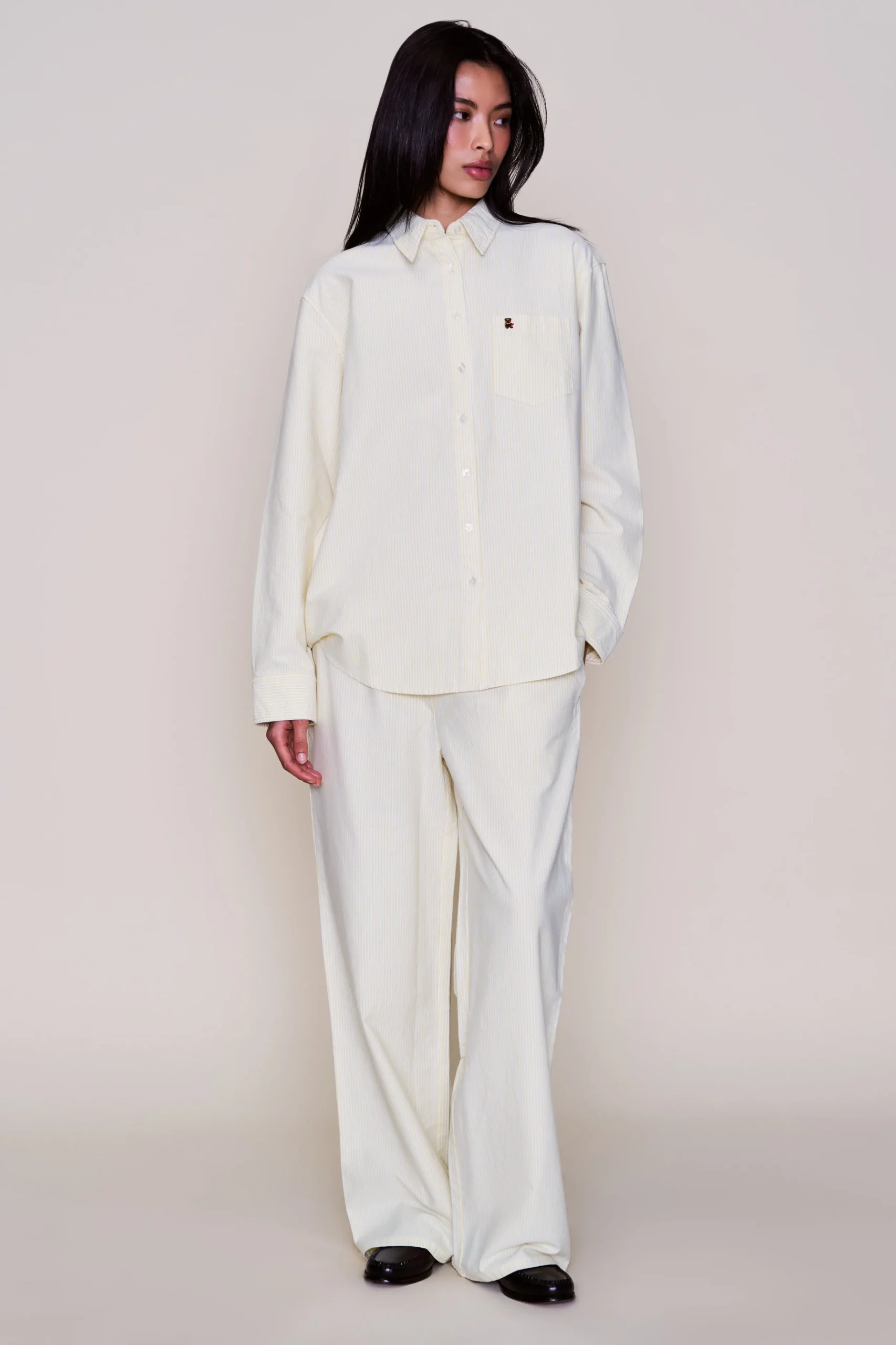 GUIZIO Stripe Lounge Pant- Pants