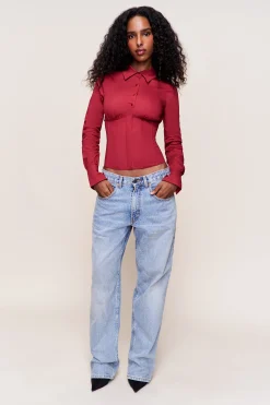 GUIZIO Tailored Corset Long Sleeve- Long Sleeve Tops|Corsets