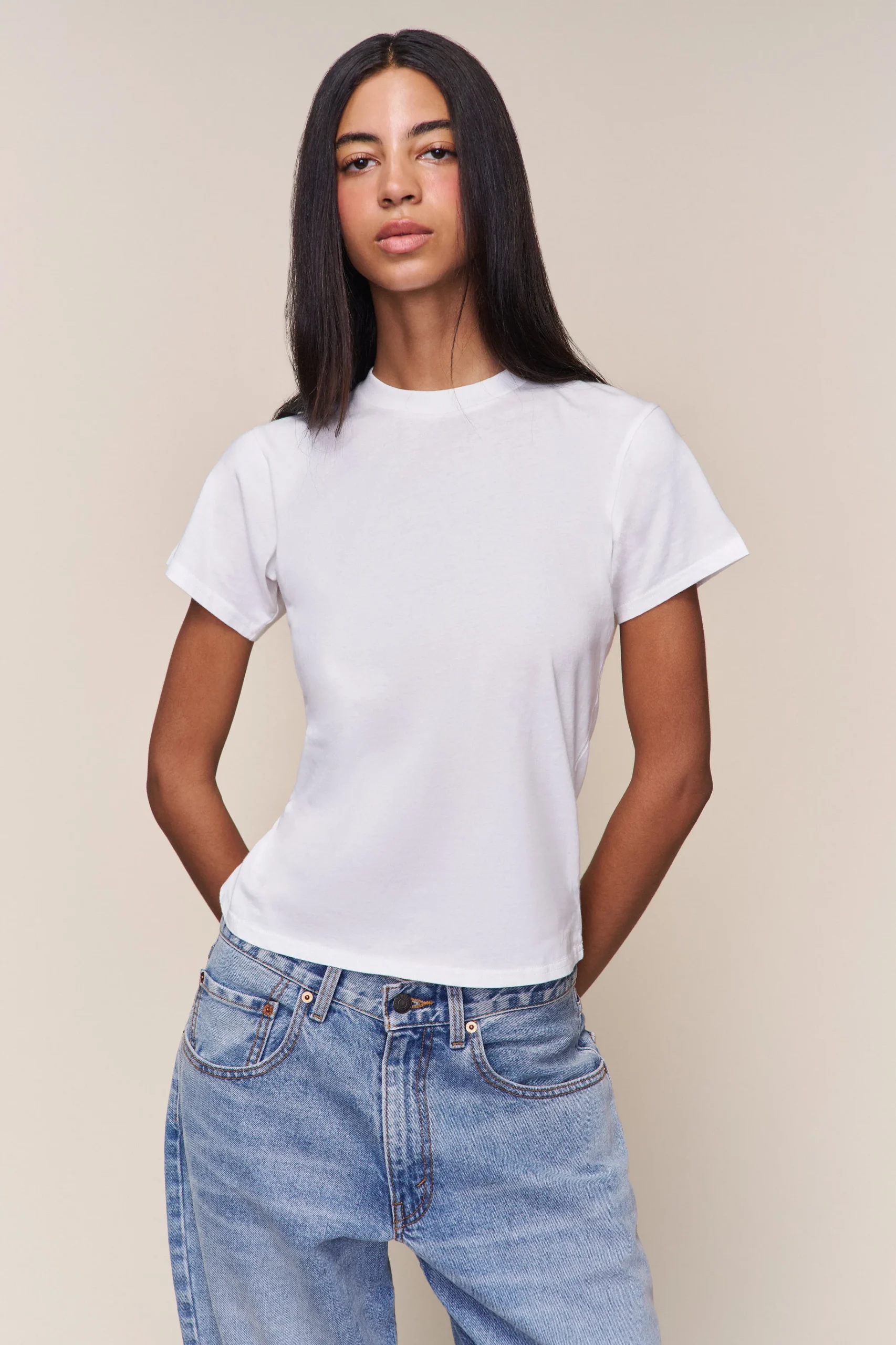 GUIZIO The Everyday Relaxed Tee- Short Sleeve Tops|Tops