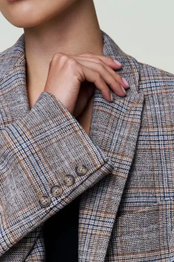 GUIZIO The Perfect Oversized Tarten Blazer- Jackets