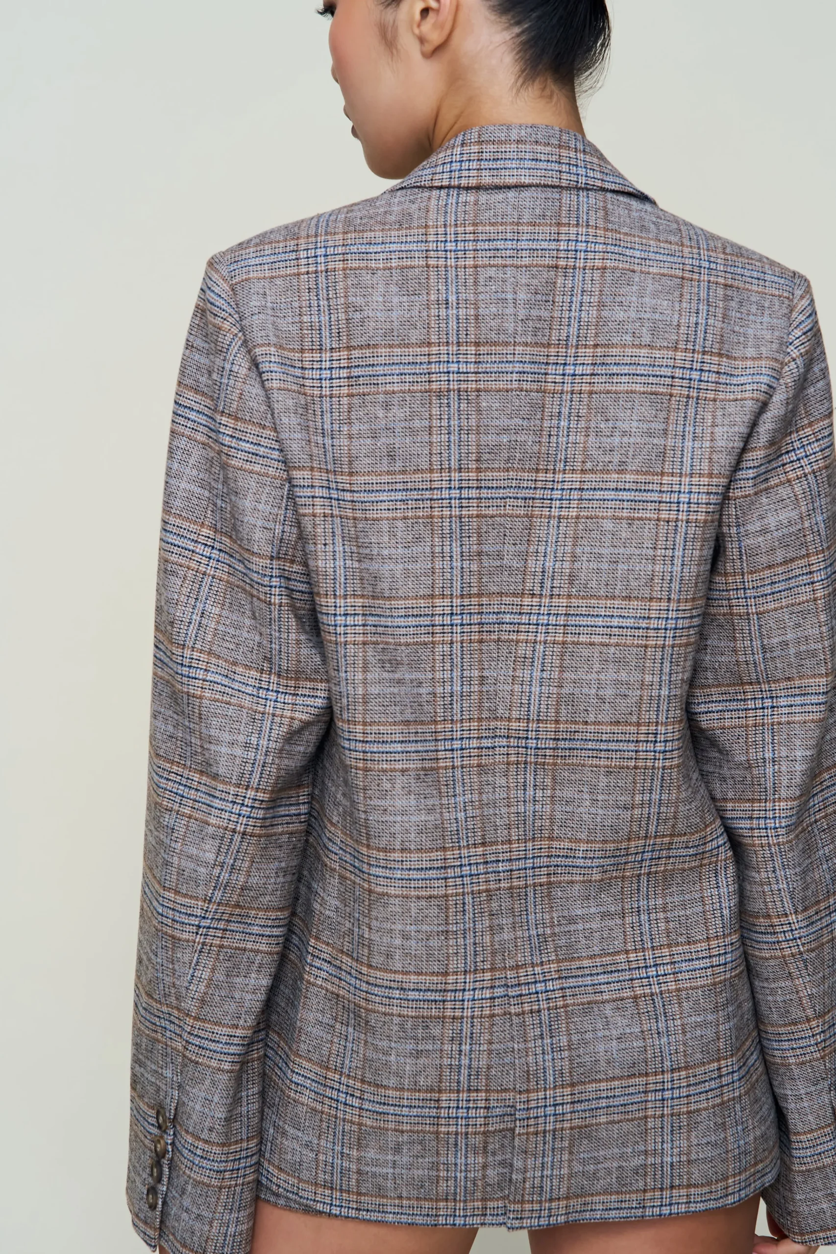 GUIZIO The Perfect Oversized Tarten Blazer- Jackets