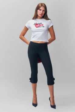 GUIZIO Valeria Mesh Capri- Pants